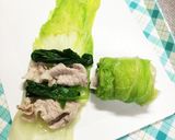 豚肉と白菜とほうれん草のみぞれポン酢作り方2写真