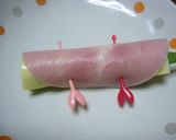お弁当に♪ハムチー大葉の巻きマキ作り方2写真