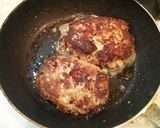 ☆男飯☆００６　酢タマ・チーズinバーグ作り方6写真