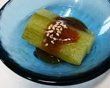 ズイキ(里芋の茎)酢味噌あえ＆煮物作り方3写真