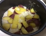 秋食べよ♪ホクホク さつま芋ご飯作り方5写真