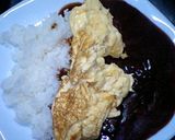 レトルトカレーとふわふわとろーり玉子　作り方3写真