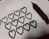 ハム太郎 リボンちゃん チョコプレート♡作り方4写真