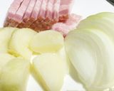 ベーコンポテトのすぐグラタン♪作り方2写真