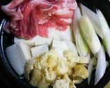 即席！肉湯豆腐鍋♪作り方2写真