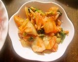 豆苗入り豚キムチ炒め作り方3写真
