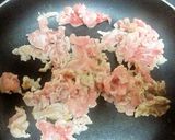 豆苗入り豚キムチ炒め作り方4写真