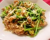 豆苗入り豚キムチ炒め作り方8写真