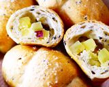 収穫の秋♪さつま芋ちぎりパン（HB生地）作り方36写真