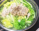 豚カツ用肉で白菜の簡単節約スープ煮込！作り方4写真