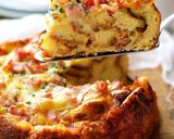 チーズとベーコンの朝ごはんキャセロール作り方8写真