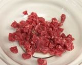 牛ロースチャーハン入りパプリカグラタン作り方1写真