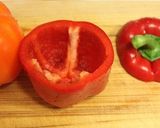 牛ロースチャーハン入りパプリカグラタン作り方4写真