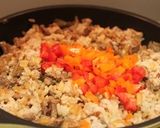 牛ロースチャーハン入りパプリカグラタン作り方9写真