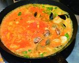スペイン食堂の魚介と鶏肉のパエリア作り方2写真