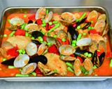 スペイン食堂の魚介と鶏肉のパエリア作り方5写真