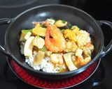 きのこ入り海鮮中華丼作り方11写真