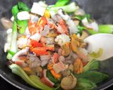 きのこ入り海鮮中華丼作り方6写真