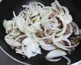 ワンポットパスタ♪甘辛すき焼き風作り方3写真