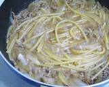 ワンポットパスタ♪甘辛すき焼き風作り方5写真