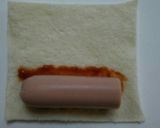 手で持って食べるパンのアメリカンドッグ風作り方3写真