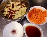 ピリ辛さつまいも金平作り方1写真