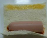 手で持って食べるパンのアメリカンドッグ風作り方4写真