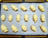 朝食ランチ♪簡単成形ウインナーロールパン作り方9写真