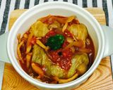 トマトで煮込んだ ロールキャベツ作り方18写真
