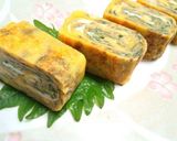 大葉香る卵焼き作り方4写真