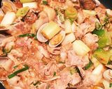 豚肉とアサリのネギ蒸し煮♪♪作り方5写真