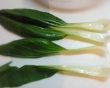 チンゲン菜のカニ餡掛け風♪作り方2写真