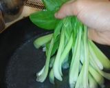 チンゲン菜のカニ餡掛け風♪作り方5写真