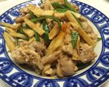 熟れすぎた柿で作る!陽泉酒家の青椒肉絲作り方11写真