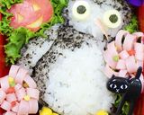フクロウ キャラ弁作り方3写真
