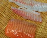 鯛とサーモンの昆布締め！作り方1写真