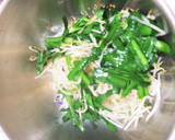 簡単5分でおつまみ＊ニラもやしのゴマ和え作り方8写真