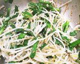 簡単5分でおつまみ＊ニラもやしのゴマ和え作り方9写真
