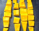 かぼちゃとさつまいものデザートぜんざい作り方4写真