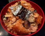 秋刀魚とキノコの炊き込みご飯☆柚子風味♪作り方7写真