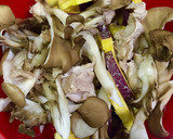 時短！さつまいも豚肉舞茸のバターしょうゆ作り方3写真