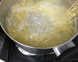 かつお節たっぷりでカイワレと卵のパスタ作り方2写真