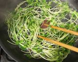 かつお節たっぷりでカイワレと卵のパスタ作り方3写真