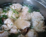 ◆ふわっほろり♪鶏つくねと春雨のスープ◆作り方5写真