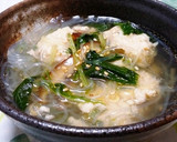 ◆ふわっほろり♪鶏つくねと春雨のスープ◆作り方6写真