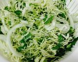 雑穀豆入❤️パクチーのコールスローサラダ作り方1写真