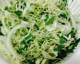 雑穀豆入❤️パクチーのコールスローサラダ作り方1写真