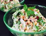 雑穀豆入❤️パクチーのコールスローサラダ作り方3写真