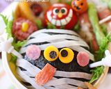簡単♪ミイラくんのハロウィンキャラ弁作り方4写真