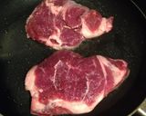 ステーキ♡ブルーチーズソース♪作り方1写真